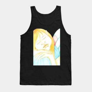 Faeries Dream, Just Like You & Me- Yellow Tank Top